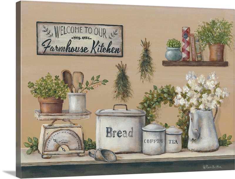 Garden Farmhouse Kitchen Wall Art, Canvas Prints, Framed Prints, Wall ...