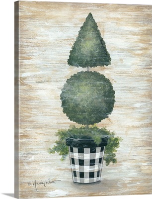 Gingham Topiary Cone