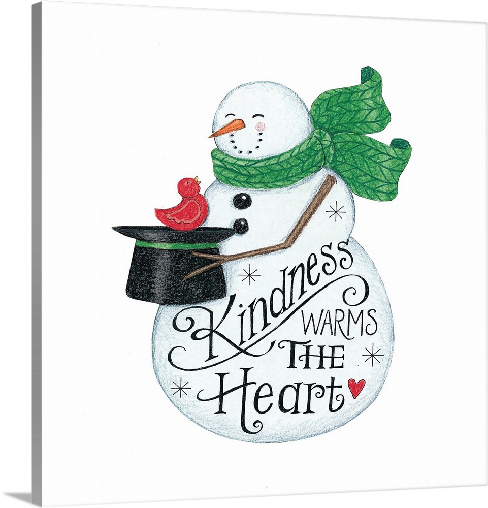 Kindness Warms the Heart Snowman