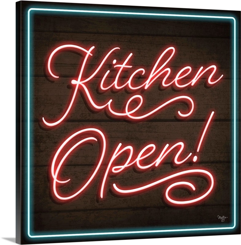 Neon Kitchen Open Great Big Canvas