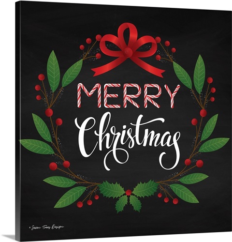 Peppermint Merry Christmas Wall Art, Canvas Prints, Framed Prints, Wall ...