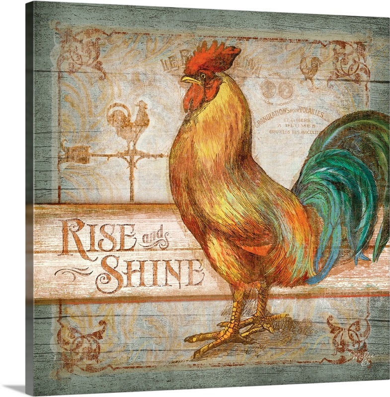 Rise and Shine Rooster | Great Big Canvas