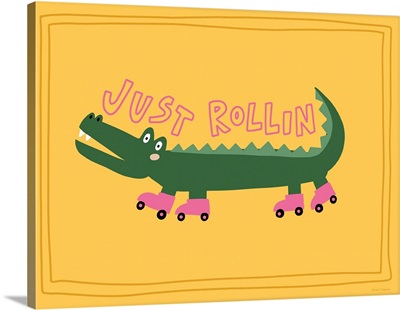 Roller Skating Alligator