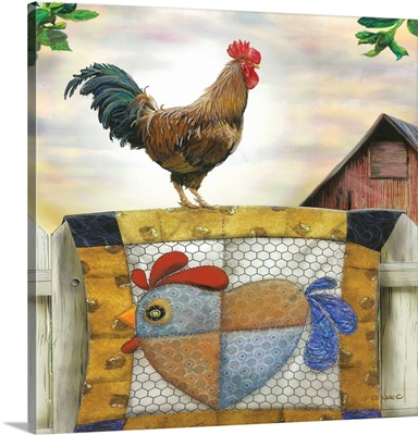 Rooster and Quilt