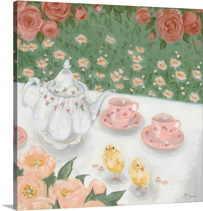 Tea Party Wall Art, Canvas Prints, Framed Prints, Wall Peels Great