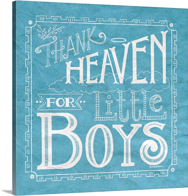 Thank Heaven for Little Boys Wall Art, Canvas Prints, Framed Prints