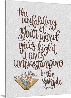 Unfolding Of Your Word