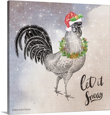 Vintage Christmas Be Merry Rooster