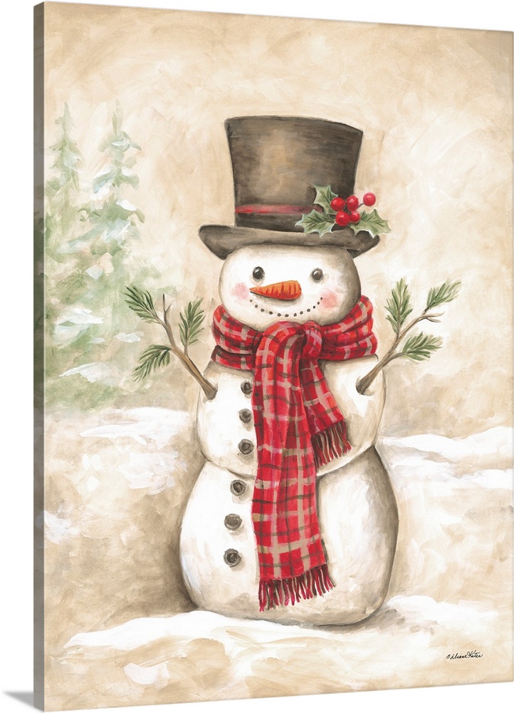 Vintage Snowman I