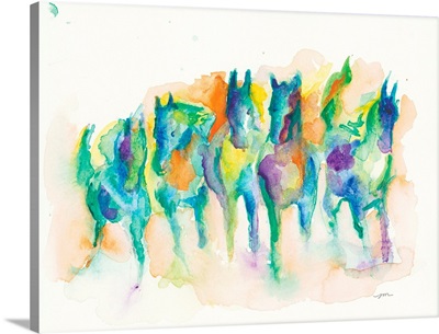 Watercolor Horses