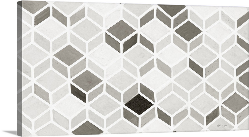 White And Gray Pattern