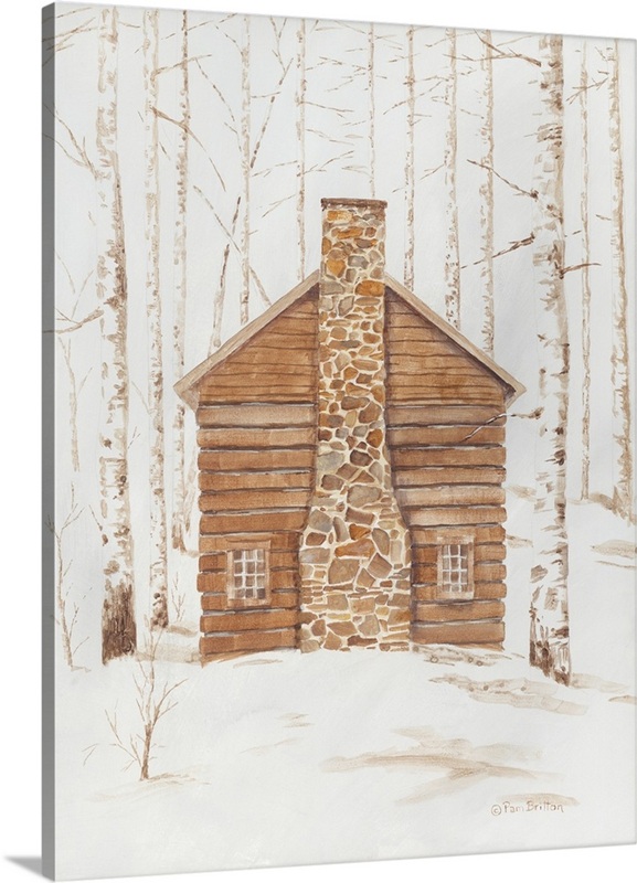 Wintery Cabin | Great Big Canvas
