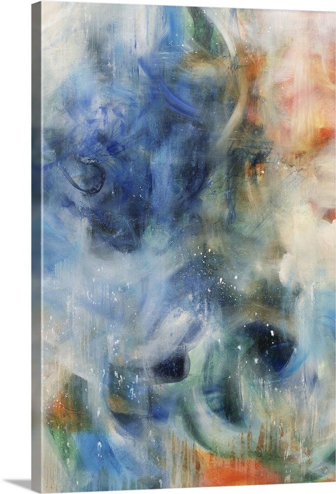 A contemporary abstract painting resembling a nebula.
