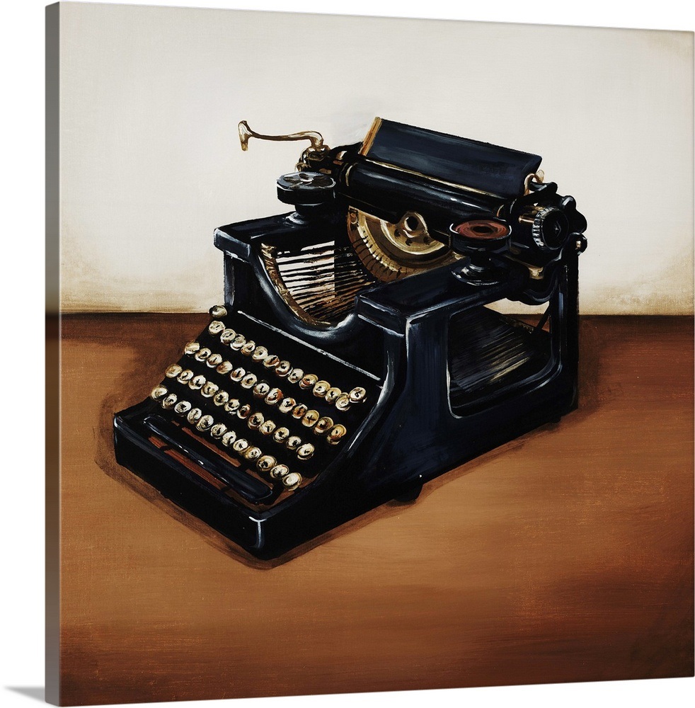 Antique Typewriter Wall Art, Canvas Prints, Framed Prints, Wall Peels
