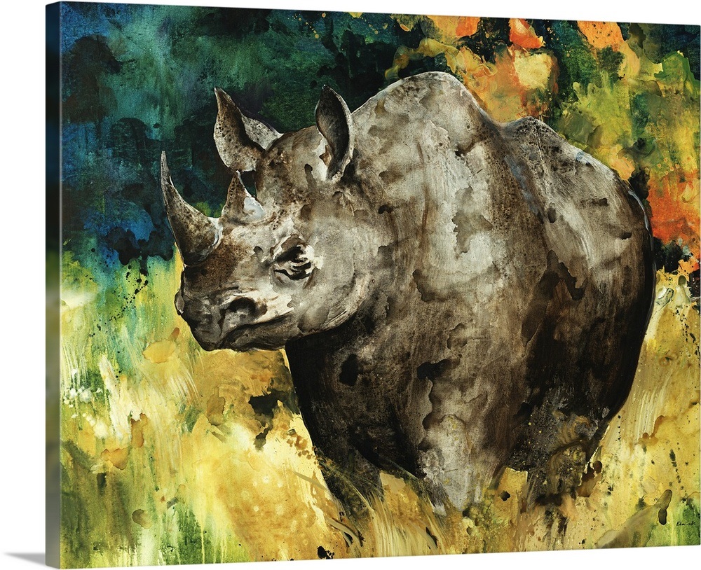 Black Rhino Wall Art, Canvas Prints, Framed Prints, Wall Peels | Great ...