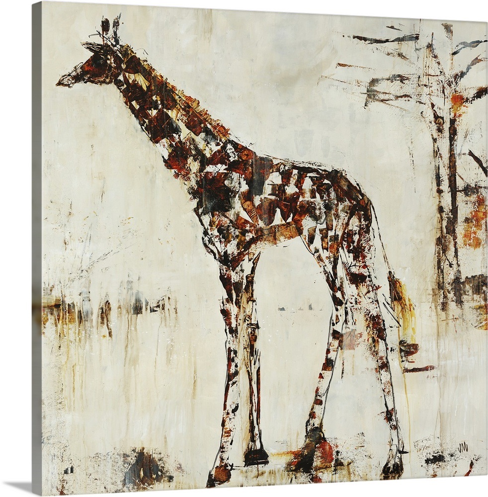 Giraffe Attack Wall Art, Canvas Prints, Framed Prints, Wall Peels