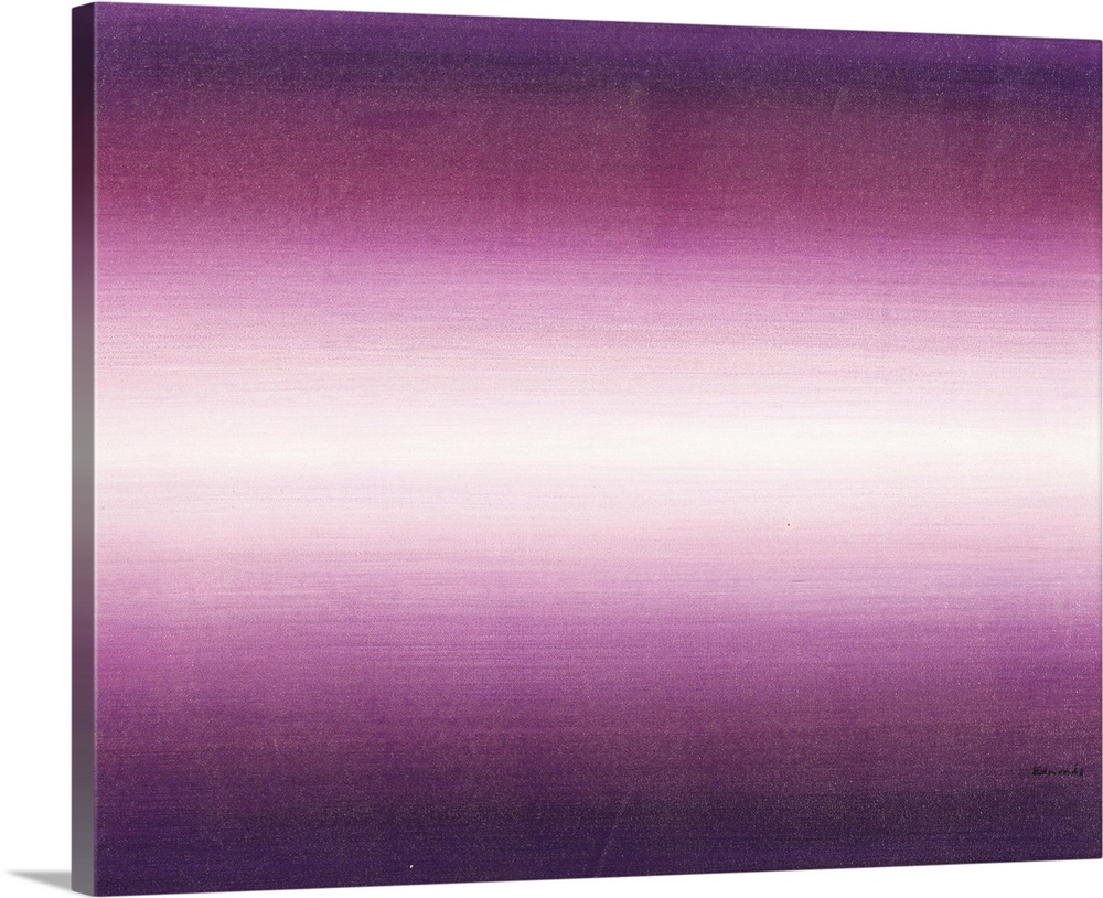 Contemporary abstract painting of a bright purple colorfield.