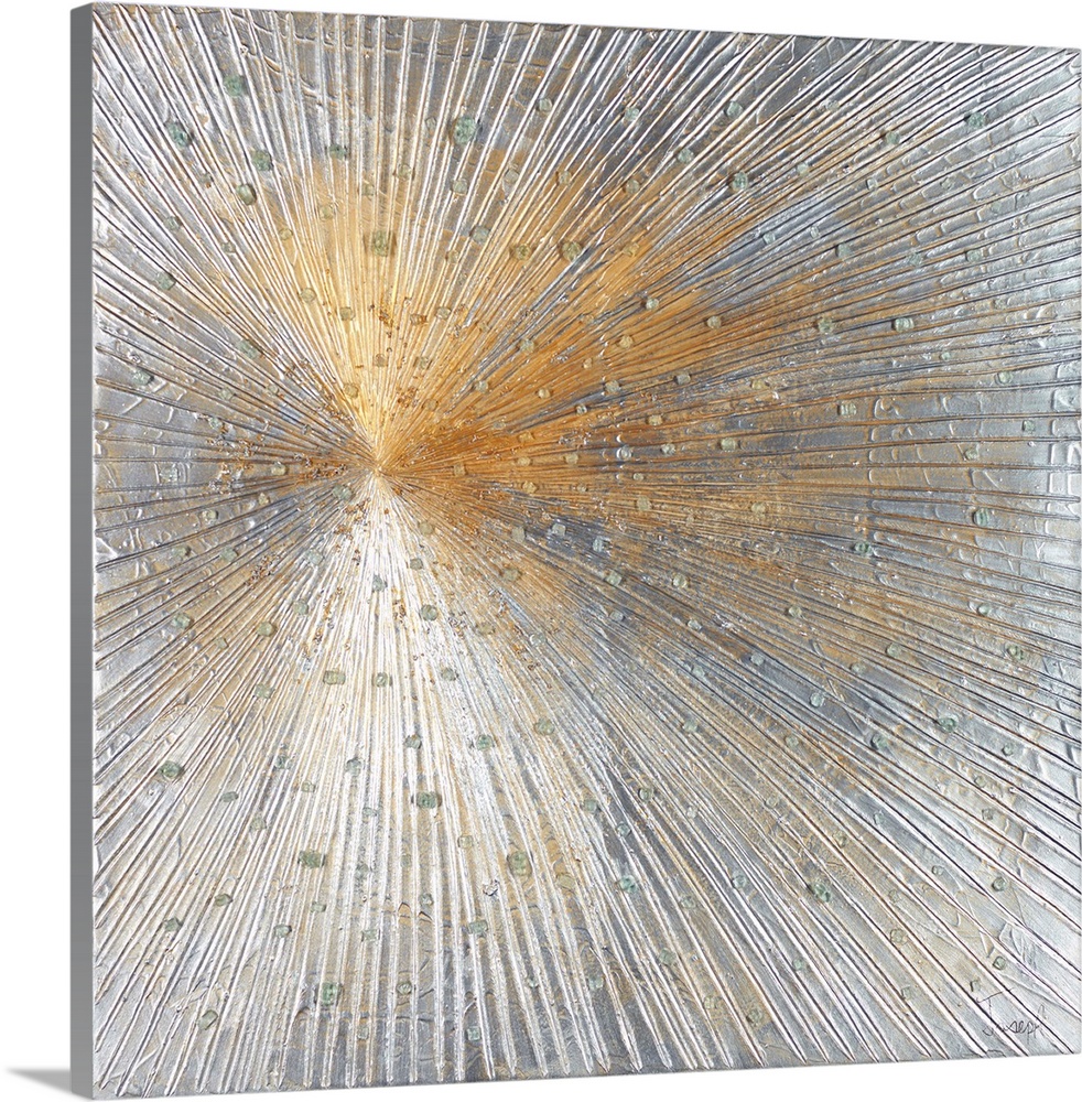 Bismuth Crystal | Large Metal Wall Art Print | Great Big Canvas