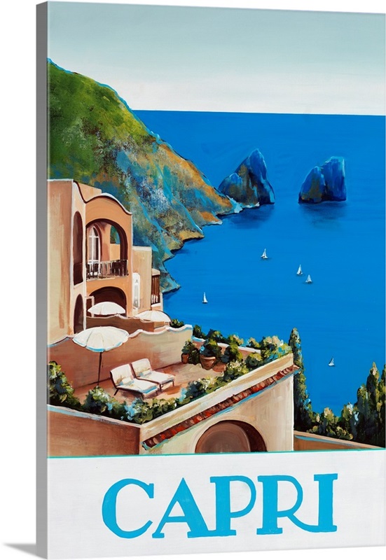 Travel the World Capri Great Big Canvas