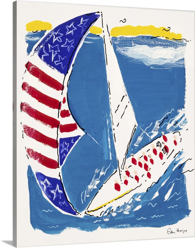 Americas Cup Sailing Poster 