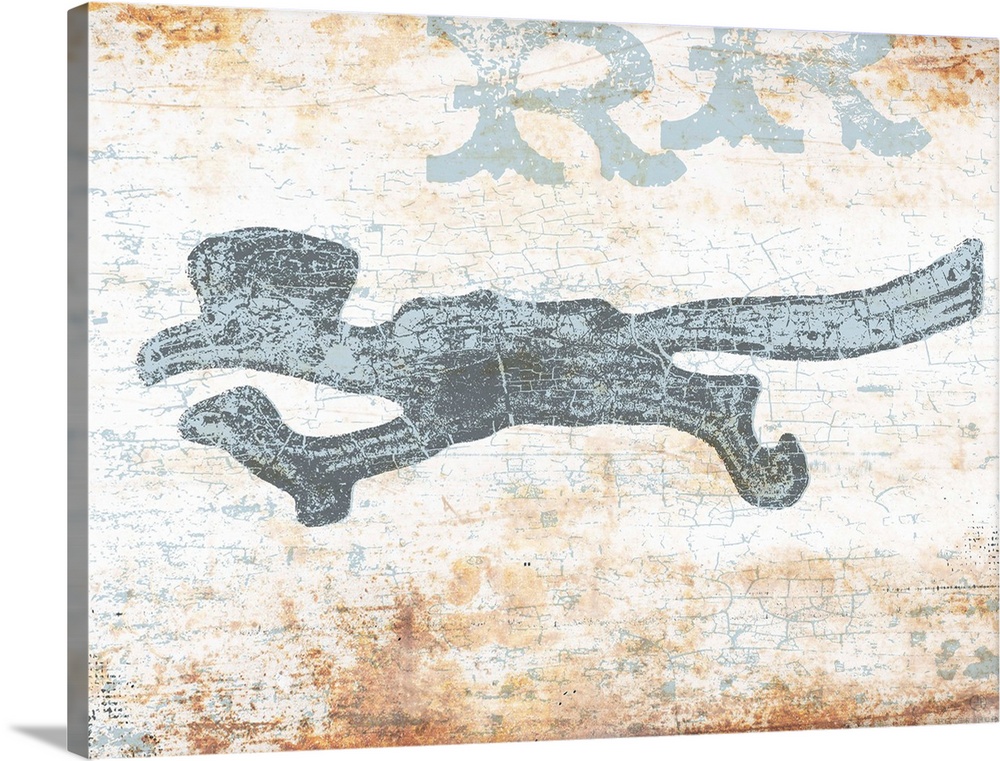 Worn and distressed graphic image of a road runner with typography in the background.