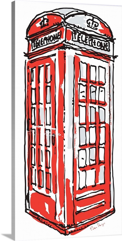 London Red Phone Booth Dictionary Art Print Architecture 