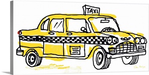 New York City Taxi Cab Wall Art, Canvas Prints, Framed Prints, Wall ...