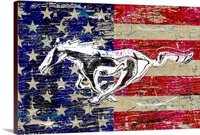 Old Ford Running Horse Flag