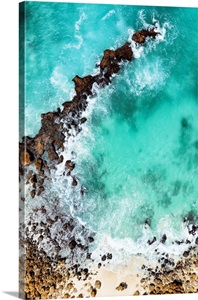 Aerial Summer - Aqua Rocky Beach image thumbnail