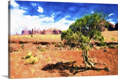 Alone in the Desert, Wild West Painting Series