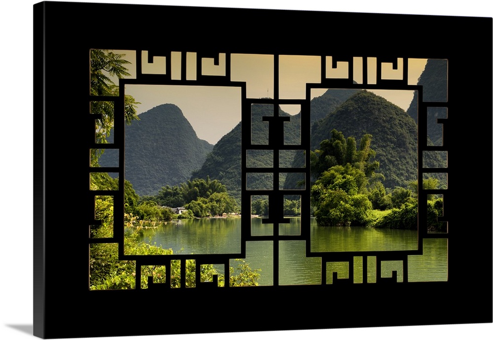 Asian Window, Yangshuo Li River, China 10MKm2 Collection.