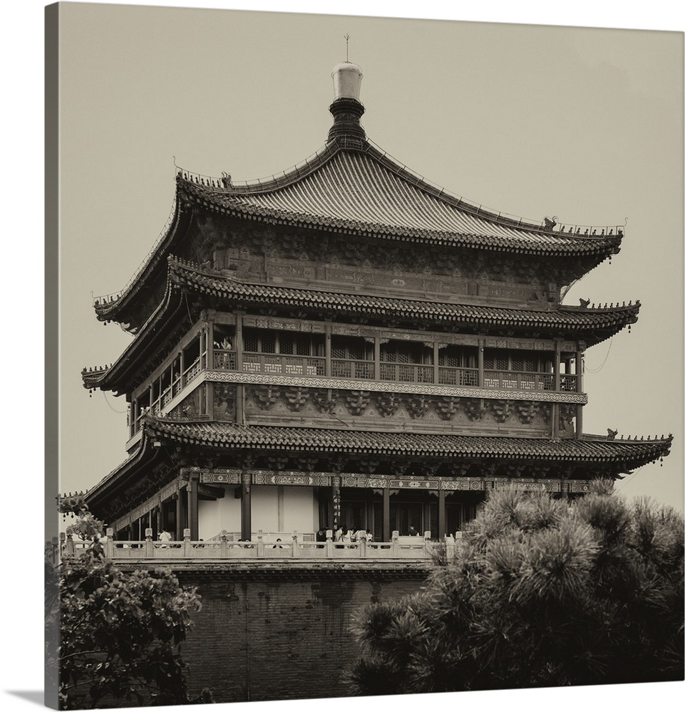 Bell Tower 14th Century, Xi'an City, China 10MKm2 Collection.