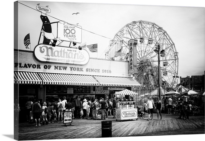 Black And White Manhattan Collection - Boardwalk Coney Island | Great ...