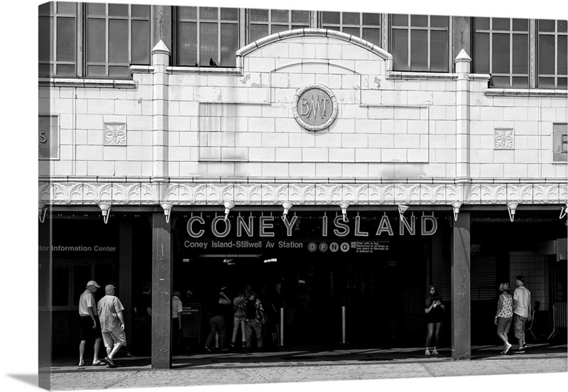 Black And White Manhattan Collection - Coney Island Station | Great Big ...