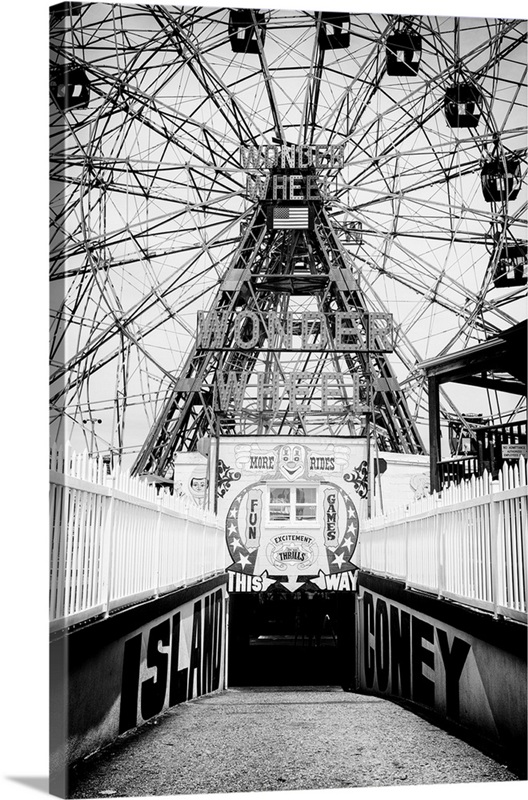 Black And White Manhattan Collection - Coney Island This Way | Great ...