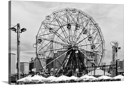 Black And White Manhattan Collection - Coney Island Wonder Wheel