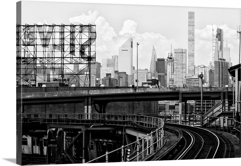 Black And White Manhattan Collection - Double Track | Great Big Canvas