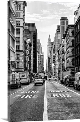 Black And White Manhattan Collection - Fire Lane & Bus Only