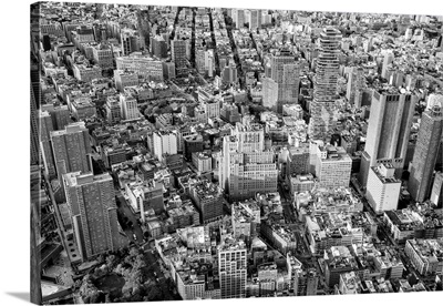 Black And White Manhattan Collection - New York Sky View