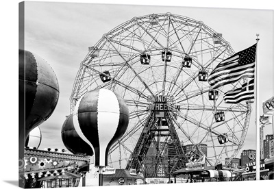 Black And White Manhattan Collection - Wonder Wheel Coney Island