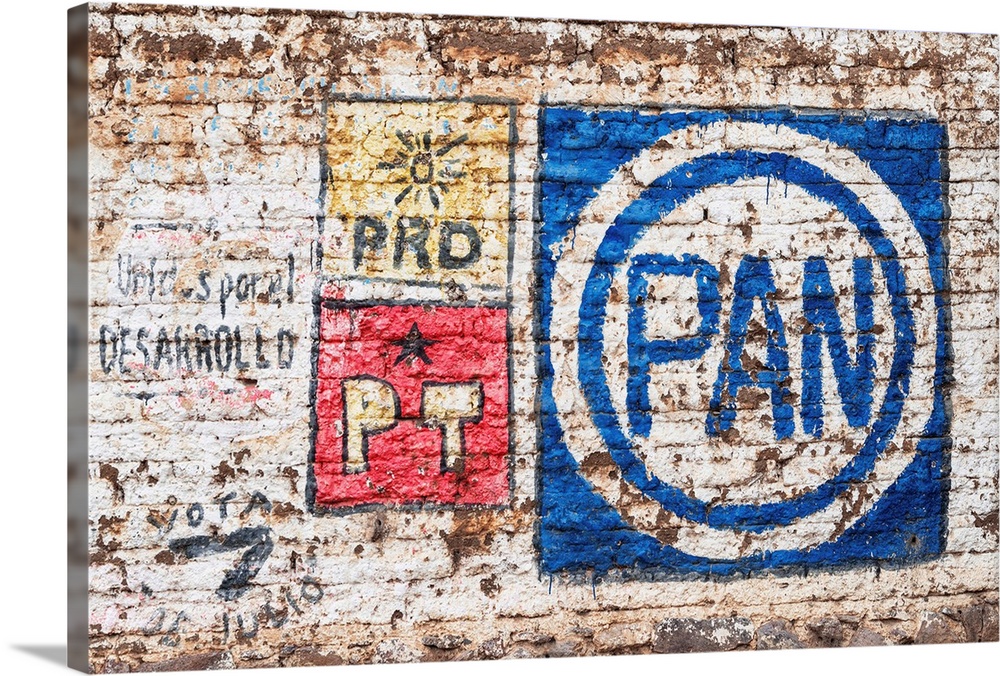 Photograph of PAN (The National Action Party) street art. From the Viva Mexico Collection.