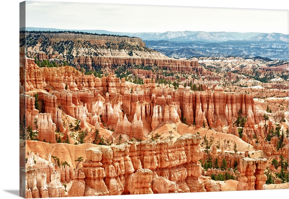 Fine art photo of the rock formations in Bryce Canyon in the desert, Utah.