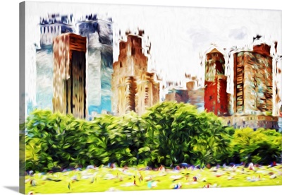 Central Park Summer III, Oil Painting Series