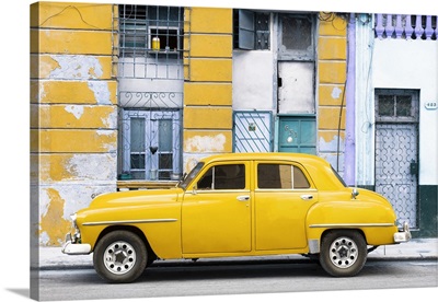 Cuba Fuerte Collection - Yellow Classic American Car