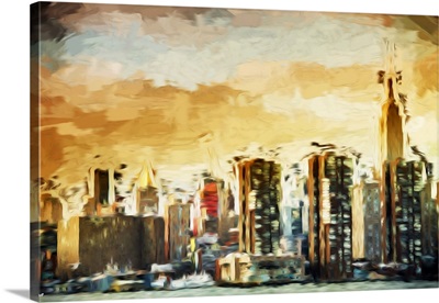 Golden Manhattan, Oil Painting Series