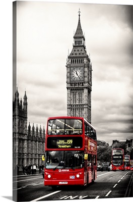 London Red Bus and Big Ben
