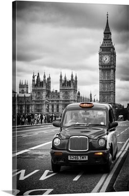 London Taxi and Big Ben