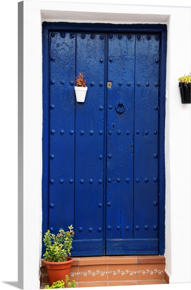 It's an old blue marine door in Mijas, Spain.