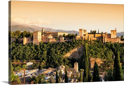 Made in Spain Collection - The Beautiful Alhambra at Sunset