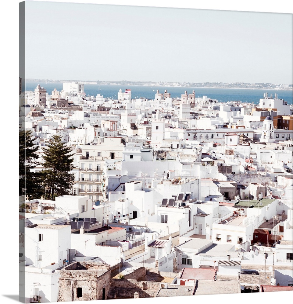It's a view of the beautiful city of Cadiz in Spain.